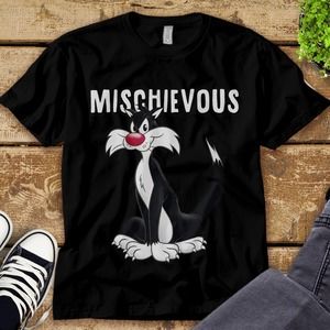 Looney Tunes Sylvester Mischievous T-Shirt Unisex Tee Adult T-shirt Kid Shirt